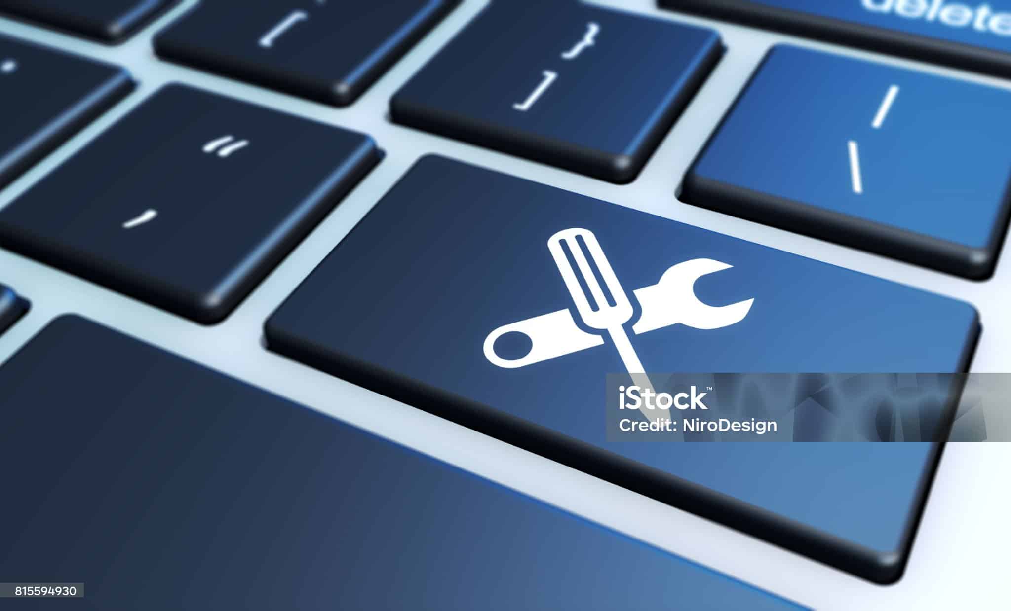 Icono de PC servicio trabajo herramienta